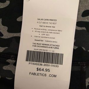 Fabletics camo work out leggings